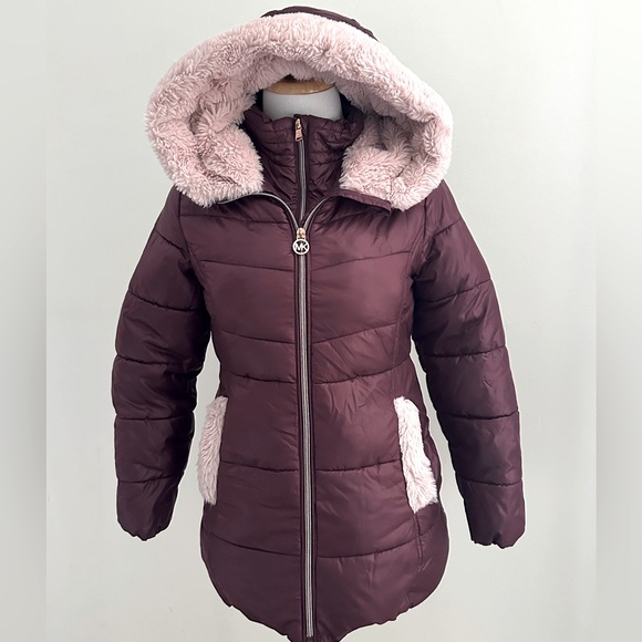 MICHAEL-MICHAEL KORS || Girls Hooded Puffer Winter Jacket. Sz. 10/12 - Picture 2 of 15